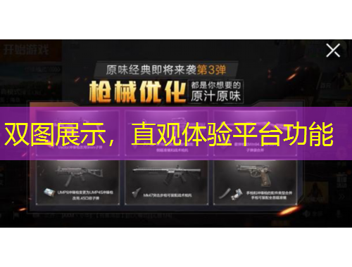 雙圖展示，直觀體驗平臺功能