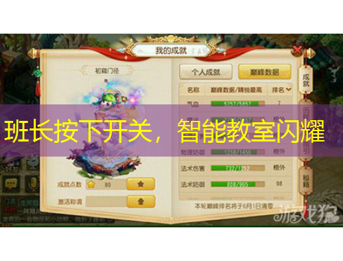 班長(zhǎng)按下開關(guān)，智能教室閃耀