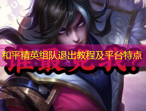 和平精英組隊(duì)退出教程及平臺(tái)特點(diǎn)