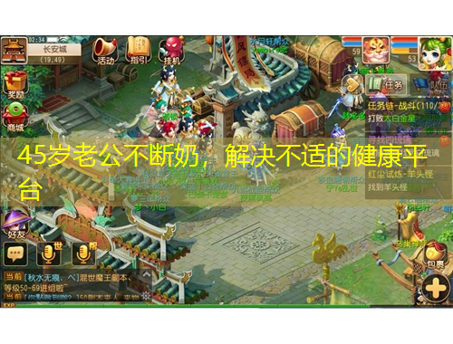 45歲老公不斷奶，解決不適的健康平臺