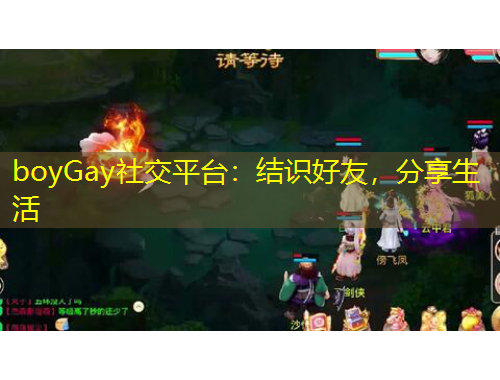 boyGay社交平臺：結(jié)識好友，分享生活