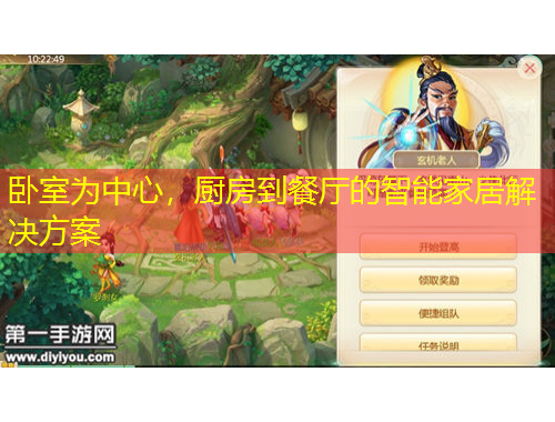 臥室為中心，廚房到餐廳的智能家居解決方案