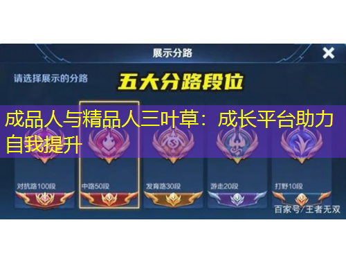 成品人與精品人三葉草：成長平臺(tái)助力自我提升