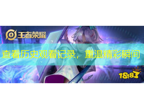 查看歷史觀看記錄，重溫精彩瞬間