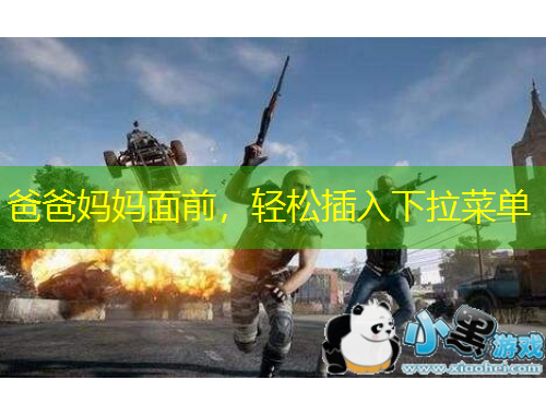 爸爸媽媽面前，輕松插入下拉菜單