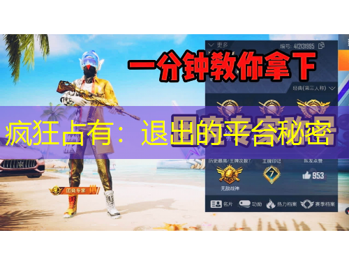 瘋狂占有：退出的平臺秘密