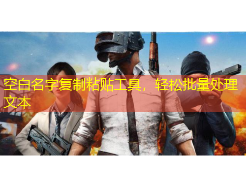 空白名字復(fù)制粘貼工具，輕松批量處理文本