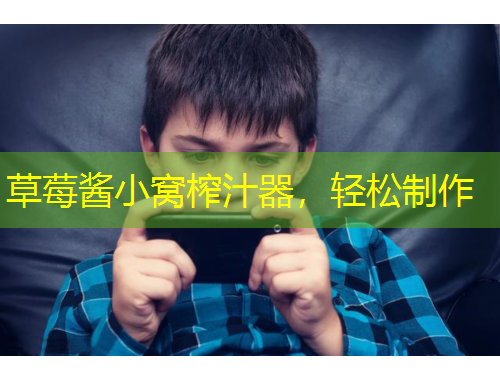 草莓醬小窩榨汁器，輕松制作