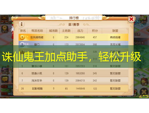 誅仙鬼王加點助手，輕松升級