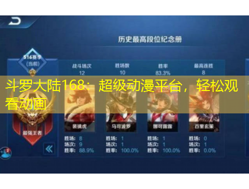 斗羅大陸168：超級動漫平臺，輕松觀看動畫