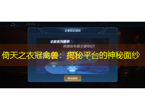 倚天之衣冠禽獸：揭秘平臺(tái)的神秘面紗