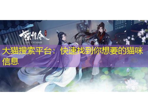 大貓搜索平臺(tái)：快速找到你想要的貓咪信息