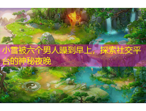 小雪被六個(gè)男人躁到早上，探索社交平臺的神秘夜晚