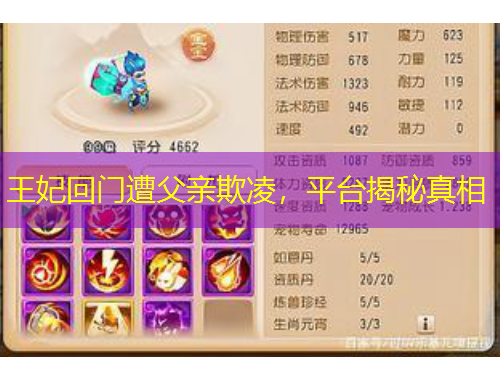 王妃回門(mén)遭父親欺凌，平臺(tái)揭秘真相