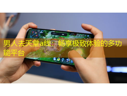 男人去天堂a線：暢享極致體驗的多功能平臺
