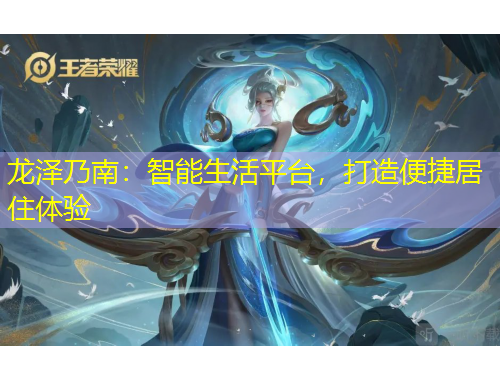 龍澤乃南：智能生活平臺，打造便捷居住體驗